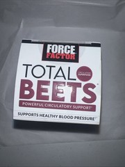 Force Factor Total Beets Blood Pressure Supplement with Beetroot, 120 Tablets