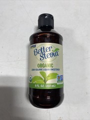 NOW Better Stevia Organic Liquid Sweetener 8oz 237mL Zero Calorie Non-GMO USDA