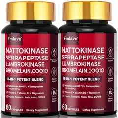 Nattokinase 4,000 FU Heart & Cardiovascular Health, Circulatory Support Non-GMO