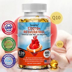CoQ10 600mg Extra Strength 120 Softgels Healthy Heart Supplement