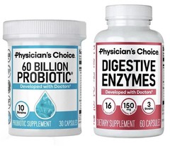 Physician’s Choice 60 Billion Probiotic & Digestive Enzymes package USA SELLER-+