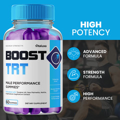 (2 Pack) Boost TRT Male Gummies BoostTRT Performance Gummy for Men (120 Gummies)