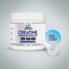 Simpli Supplements Pure Creatine Monohydrate (Micronized) – 500 Grams – 5g Servi
