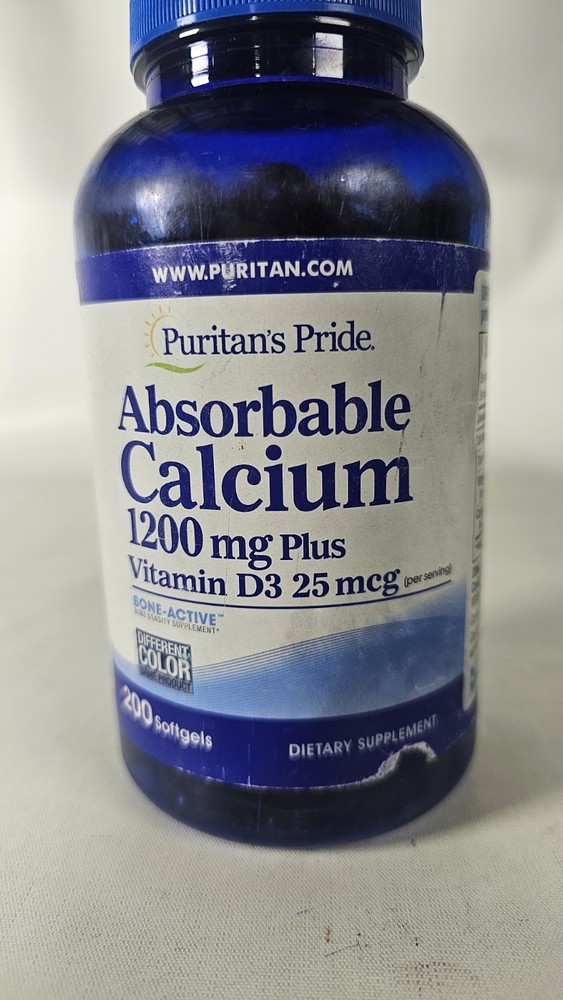 Absorbable Calcium 1200 mg – 200 Softgels Exp:11/2028
