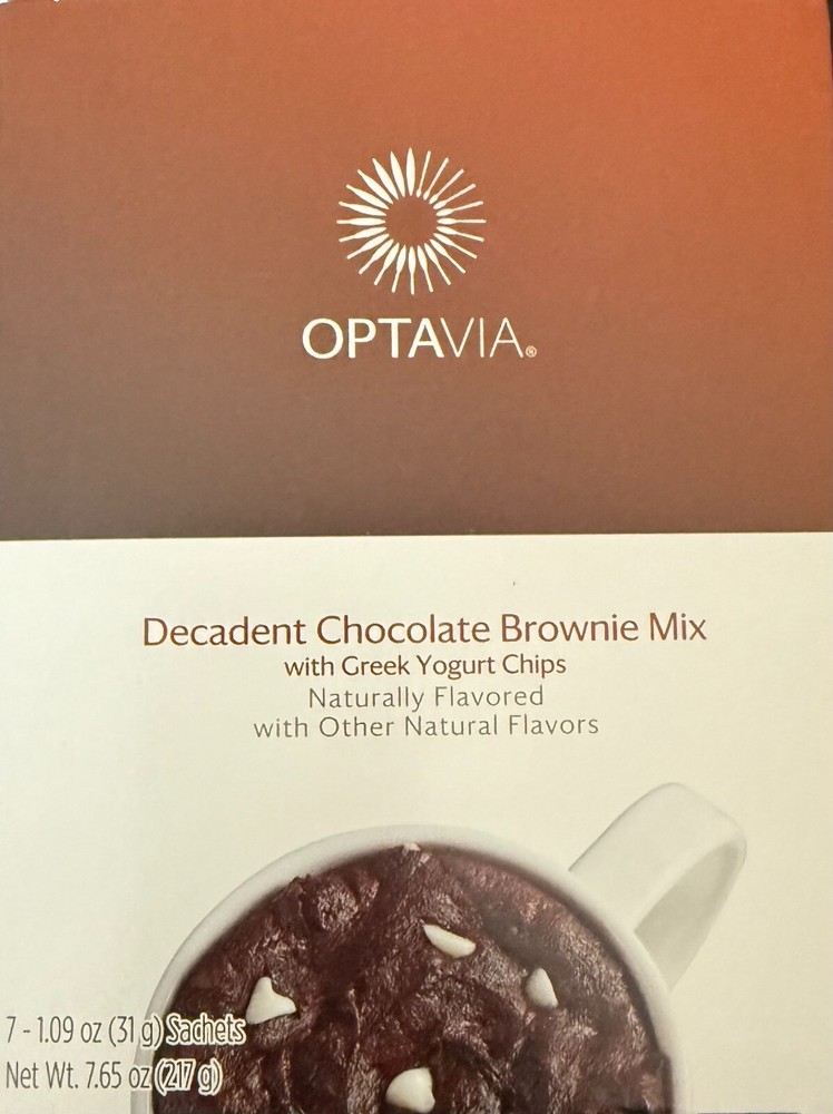 Chocolate Brownie Mix Optavia 7 Packet Exp 4/27 NIB FREE SHIP