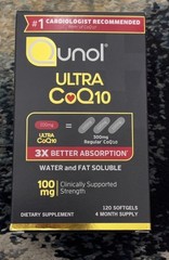 Qunol Ultra CoQ10 120 softgels 4 month supply, Exp 2027