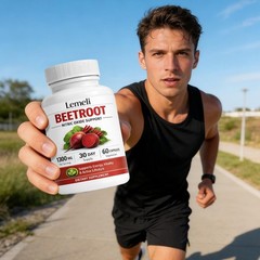 Beetroot Capsules 1300mg Per Serving, Plant-Based Beet Root Extract Supplement