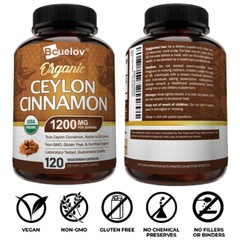 Ceylon Cinnamon Capsules Supports Heart Bone Joint Health Antioxidant 120 Pills