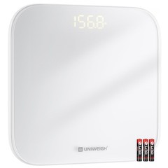 Accurate Digital Bathroom Scale, 440lbs Capacity, Tempered Glass, LED Display, S