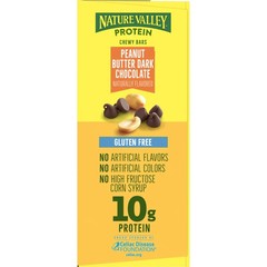Nature Valley Protein Chewy Snack Bars, Peanut Butter Dark Chocolate, 15 Bars