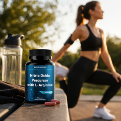 BASIC GREENS L-Arginine 3000mg Nitric Oxide Supplement Beet Root Vegan 90 Caps