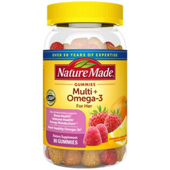 Nature Made Multi for Her + Omega-3 Gummies – Lemon, Orange & Strawberry