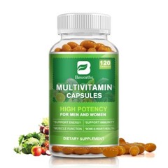 Multivitamin 120ct – High Potency Daily Immune & Energy Support, Non-GMO