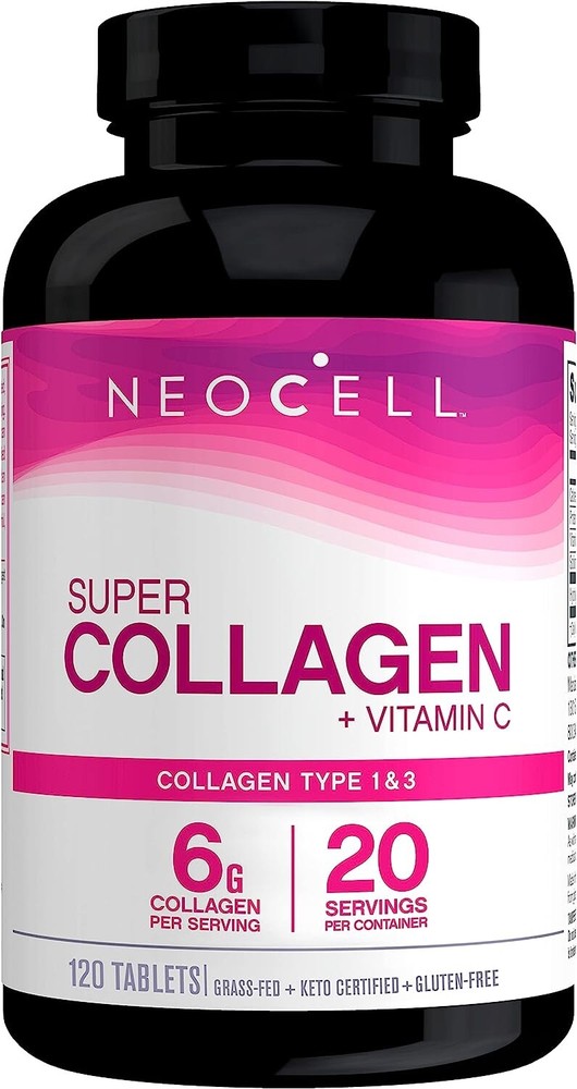 NeoCell Super Collagen + C 6,000mg Collagen -120 X 3 Bottles as shown