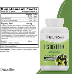 Natural Slim Testosterin Men’s Multivitamins Booster 180 Capsules ( Pack of 2 )