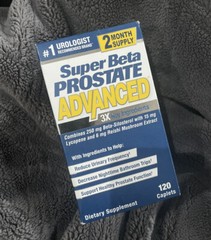 Super Beta Prostate Advanced Male Supplement with Beta-Sitosterol, 120 Caplets,