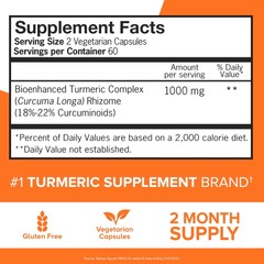 Qunol Extra Strength Tumeric Curcumin Complex 1000mg 120 Capsules