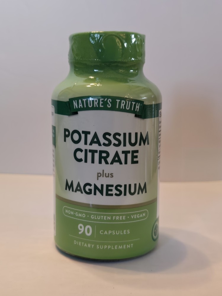 Nature’s Truth Potassium Citrate + Magnesium Supplement 90 Capsules 11/2026+