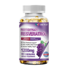 Resveratrol Maximum Strength Natural (2×60 CAPSULES) Anti – Aging Antioxidant US