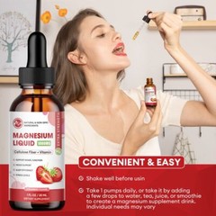 (2 Pack) 1000MG Magnesium Liquid Drops Improve Sleep,Nerve,Joint High Absorption