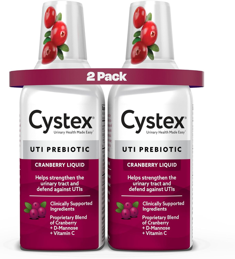 2X Crystex Urinary Infection Support & Prevention – Cranberry Prebiotic 7.6 Oz