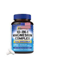 Vitalibre 10 In 1 Complex 420Mg Elemental Strength Max Supplement For Sleep 240