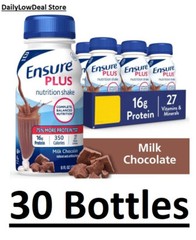 30 PACK – Ensure Plus Nutrition Shake 8 fl. oz. Milk Chocolate – Fresh Stock!