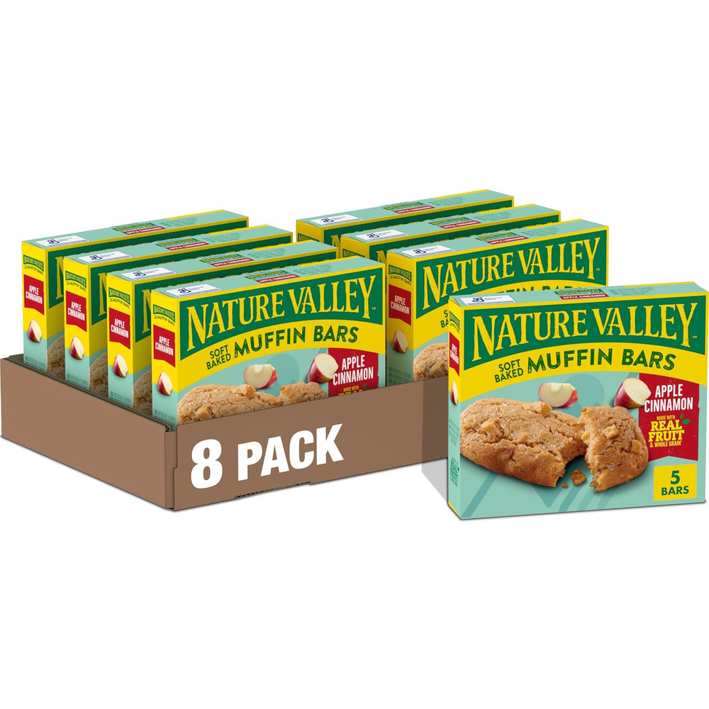Soft Baked Muffin Bars, Apple Cinnamon, Snack Bars, 10 Bars, 12.4 Oz (Pack of 3)