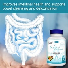 15 Day Cleanse Gut Colon Support Unisex 30 Capsules Bowel Cleansing Detox