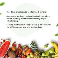 True MultiVitamin Supplement With Minerals, Vitamin C B D , Iron & Zinc v741
