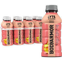 BODYARMOR Lyte peach Mango Electrolyte sports Drink 12 fl oz 8 Pack Bottles…..
