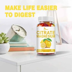 Magnesium Citrate Extra Strength 400mg 600mg- Chelated for Max Absorption 30day
