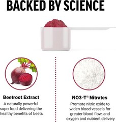 Force Factor Total Beets Drink Mix Superfood Powder with Nitrates to Support Cir