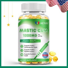 Natural Mastic Gum Supplement 1000mg, Supports Digestive & Cardiovascular Health