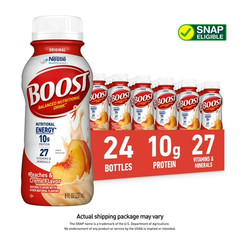 BOOST Original Nutritional Drink, Peaches & Creme, 24ct