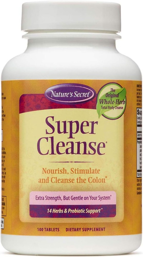 Nature’s Secret Super Cleanse Extra Strength Total Body Cleanse, Support – Stimu