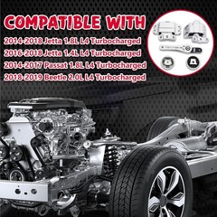 Engine Motor and Transmission Mount Compatible with Jetta 2014-2018 1.8L1.4L L4