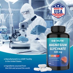 Magnesium Glycinate For Improved Sleep Stress Anxiety Relief 500mg Capsule LOT