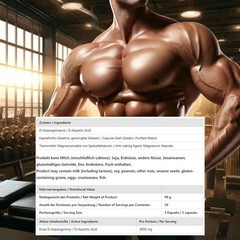 DAA 3000 – 90-180 Capsules – Strength Muscle Power Libido Regeneration Muscle
