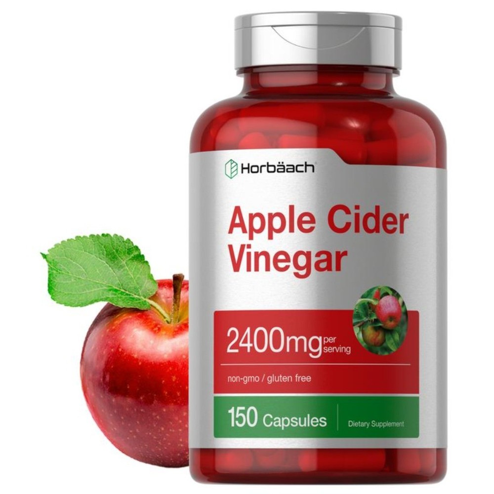 Horbäach Apple Cider Vinegar Capsules 2400mg | 150 Count | Non-GMO & Gluten Free