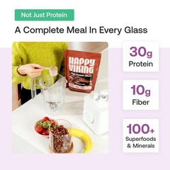 Plant Based Protein Powder 30g Berry Parfait Meal Replacement Happy Viking Shake