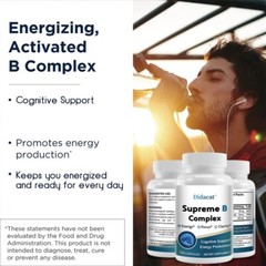 Supreme B Complex Boost Energy Improves Focus And Clarity 30-120 Capsules