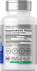 Astaxanthin 10mg | 60 Softgels | Non-GMO, Gluten Free Supplement | by Horbaach