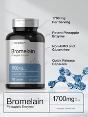 Bromelain Capsules 1700mg | 120 Count | Pineapple Enzyme | by Horbaach