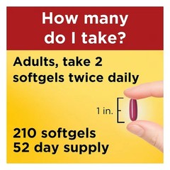 Nature Made CholestOff Plus Softgels 210 ct –Cholesterol Support – LARGE BOTTLE