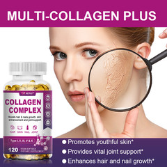 2x Collagen Peptides Types I, II, III, V, X 2000mg Pills Anti-Aging Skin Capsule
