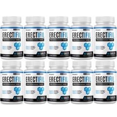 Erectifil Male Enhancement Supplement, (10 Bottles) Official Vitality Support
