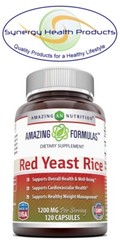 Amazing Formulas Red Yeast Rice 1200 mg 120 Capsules – Cardiovascular Support