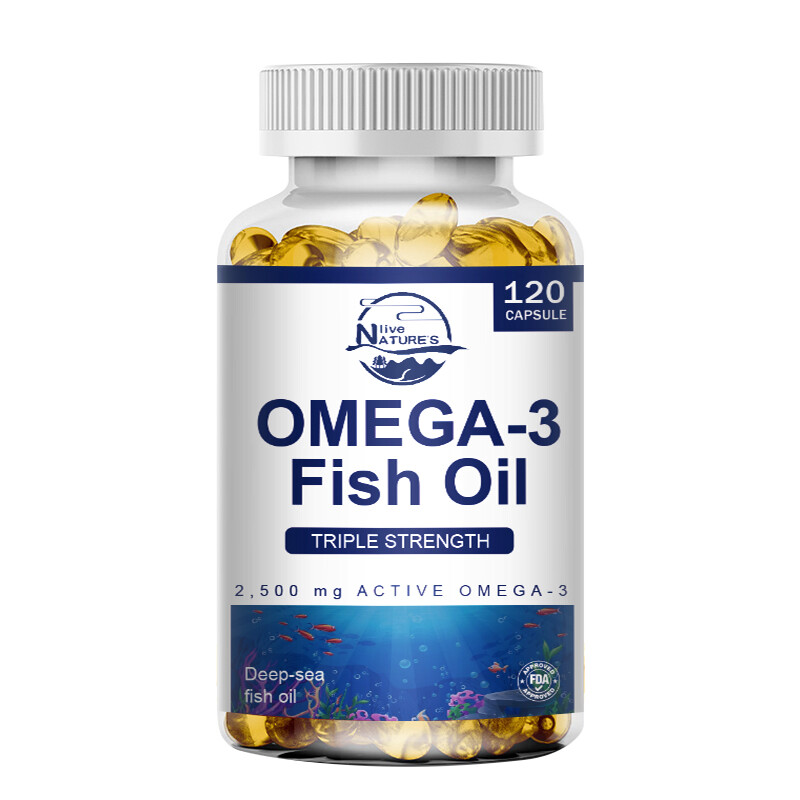 BEST TRIPLE STRENGTH OMEGA 3 FISH OIL CAPSULES 2500mg HIGHEST POTENCY 480 PILLS