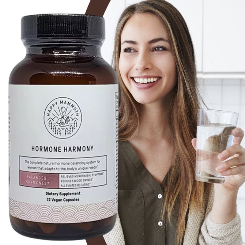 Happy Mammoth Hormone Harmony organic Hormonal Support for Women 72 Capsules